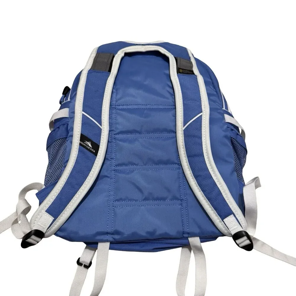 High‎ Sierra Blue Backpack With Suspension Strap System And Tech Spot